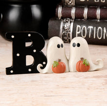 BOO Halloween Ghost Pumpkin Shelf Sitter – Cute Ghost Tabletop Decor