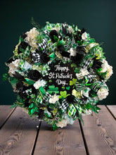 St Patrick's Day Front Door Wreath Green Shamrocks  Double Door Wreaths