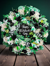 St Patrick's Day Front Door Wreath Green Shamrocks  Double Door Wreaths