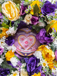 Multiple Holiday Front Door Wreath (Easter, Mother's Day, Spring, Valentine's Day) 4 HOLIDAY 21 inch Roses & Spring Flowers (Free Shipping)