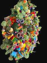 Bienvenidos Wreath, Cinco De Mayo Wreath, Fiesta Wreath, Mexican Welcome Wreath, Colorful Front Door Decor, Sombrero Floral Wreath