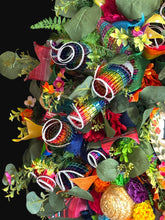 Bienvenidos Wreath, Cinco De Mayo Wreath, Fiesta Wreath, Mexican Welcome Wreath, Colorful Front Door Decor, Sombrero Floral Wreath
