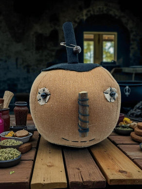 Primitive Halloween  Jack O Lantern Pumpkin with 7x5 inches Free Shipping
