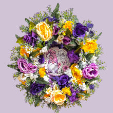 Multiple Holiday Front Door Wreath (Easter, Mother's Day, Spring, Valentine's Day) 4 HOLIDAY 21 inch Roses & Spring Flowers (Free Shipping)