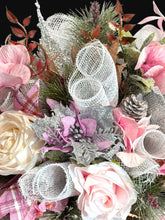 Pink Nutcracker Christmas Swag Wreath