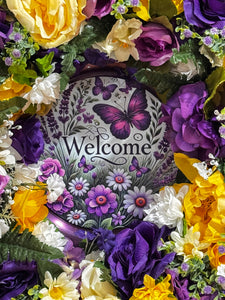 Multiple Holiday Front Door Wreath (Easter, Mother's Day, Spring, Valentine's Day) 4 HOLIDAY 21 inch Roses & Spring Flowers (Free Shipping)