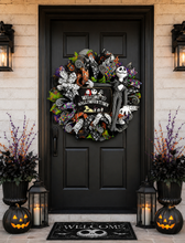 Jack Skellington Nightmare Before Christmas Lighted Halloween Wreath – Pumpkin King