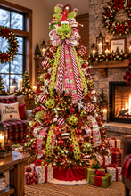 43" Grinch Christmas Tree Topper – Oversized  Grinch Tree Topper with Large Christmas Bow