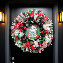 Christmas Jack Skellington Wreath ~ Nightmare Before Christmas Wreath (Free Shipping)