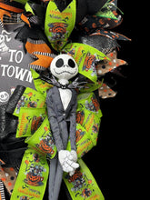 Halloween Jack  Wreath  ~ Halloween Front Door Wreath Jack Skellington Wreath (Free Shipping)