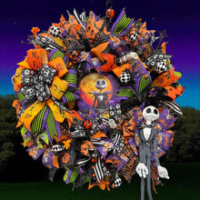 Halloween Jack  Wreath  ~ Halloween Front Door Wreath Jack Skellington Wreath (Free Shipping) (Copy)