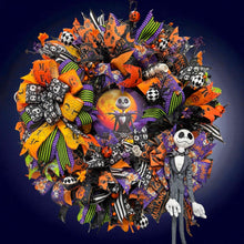 Halloween Jack  Wreath  ~ Halloween Front Door Wreath Jack Skellington Wreath (Free Shipping) (Copy)