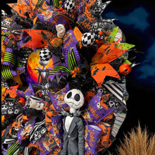 Halloween Jack  Wreath  ~ Halloween Front Door Wreath Jack Skellington Wreath (Free Shipping) (Copy)