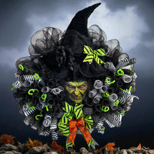 Halloween Witch Wreath - Halloween Best Seller ! Witch's Face Wreath (Free Shipping)