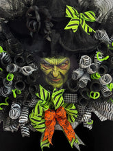 Halloween Witch Wreath - Halloween Best Seller ! Witch's Face Wreath (Free Shipping)