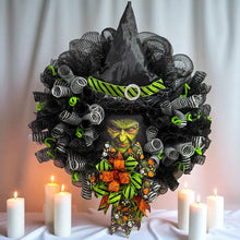 Halloween Witch Wreath #1 Halloween Best Seller ! Witch's Face Wreath (Free Shipping)