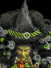Halloween Witch Wreath #1 Halloween Best Seller ! Witch's Face Wreath (Free Shipping)