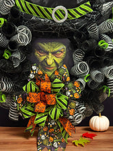 Halloween Witch Wreath #1 Halloween Best Seller ! Witch's Face Wreath (Free Shipping)
