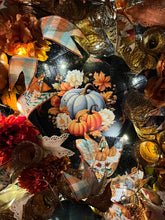 Country Fall Wreath Timer Lighted Farmhouse Style Pumpkin Welcome Wreath (Free Shipping)