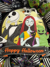 Nightmare Before Christmas Inspired Jack & Sally Halloween Wreath | 24 Inch Front Door Decor