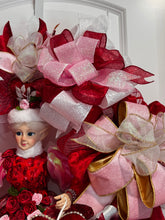 Valentine's Day Pink Fairy &  Roses Door Wreath (Free Shipping)