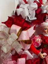 Valentine's Day Pink Fairy &  Roses Door Wreath (Free Shipping)