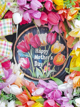 Spring Tulips Front Door Wreath & Mother's Day Gift  Dual Purpose Wreath 22 inch (Free Shipping)