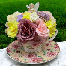 Tea Cup Fairy Flower arrangement, Ideal Mother's Day Gift, or Easter Arrangement Free Shipping