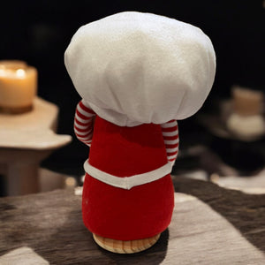 Kitchen Chef Gnome Plush Christmas Birthday Gnomes Doll With Rolling Pin & Wisk Free Shipping