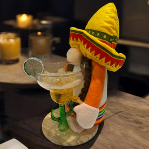 Cinco De Mayo Female Gnome Plush Gnome Doll With Margarita Glass Free Shipping