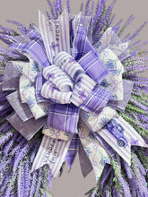 Country Lavender Front Door Wreath with Designer Bow (Free Shipping)