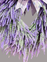 Country Lavender Front Door Wreath with Designer Bow (Free Shipping)