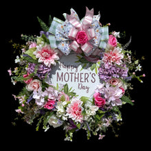 Mother's Day Front Door Floral Wreath 22 inch (Free Shipping)