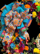 Fiesta Cinco de Mayo Welcome  Wreath  Mexican  Bienvenidos Holiday Wreath (Free Shipping)