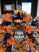 Halloween Witch Wreath Halloween  Handmade Orange & Black Witch's Butt Halloween Wreath (Free Shipping)