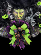 Halloween Witch Wreath Halloween Front Door Wreath  Witch's Face Wreath (Free Shipping)