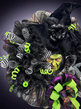 Halloween Witch Wreath Halloween Front Door Wreath  Witch's Face Wreath (Free Shipping)