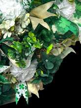 St Patrick’s Day Wreath for Front Door, Green Shamrock Wreath, Irish Holiday Door Decor, Large St Patrick's Wreath