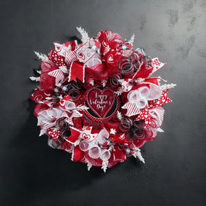Happy Valentine's Day Door Wreath