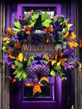 Halloween Witch Wreath Halloween  Handmade Witch's Butt Halloween Wreath (Free Shipping)