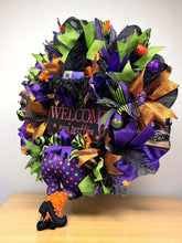 Halloween Witch Wreath Halloween  Handmade Witch's Butt Halloween Wreath (Free Shipping)