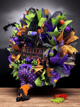 Halloween Witch Wreath Halloween  Handmade Witch's Butt Halloween Wreath (Free Shipping)