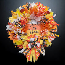 Halloween Wreath Candy Corn Trick or Treat Halloween Wreath (Free Shipping)