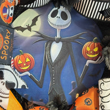 Halloween Jack  Wreath  ~ Halloween Front Door Wreath Jack Skellington Wreath (Free Shipping)