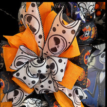 Halloween Jack  Wreath  ~ Halloween Front Door Wreath Jack Skellington Wreath (Free Shipping)
