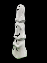 Halloween Lighted Ghost Tree - Ceramic - White Ghosts - 15 tall Battery Free Shipping