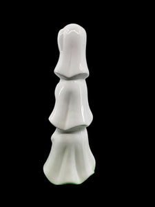 Halloween Lighted Ghost Tree - Ceramic - White Ghosts - 15 tall Battery Free Shipping