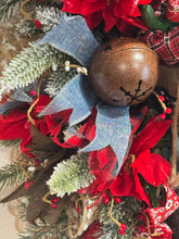 Cowboy Western Wreath, Cowboy Santa Swag Wreath