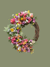 Spring Tulips Front Door Wreath