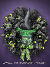 Best Seller!  Witch Wreath ~Evil Witch Halloween Wreath, Halloween Front Door Wreath, Witch Hat ( Version 1)